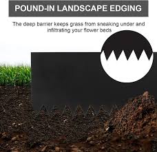 Garden lawn edging, plastic landscape edging flexible diy decorative fence road flower grass bed border for landscaping lawns patio pathway (9mx20cm). Gardening 3 3 Pcs Hammer In Landscape Edging 40 X 8 Inch Strips Cor Ten Steel Garden Decorative Border Fence No Dig Garden Lawn Edging Outdoor Landscape Trim For Grass Weed Control Plant Support Structures