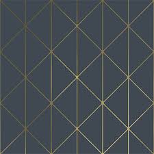 Follow the vibe and change your wallpaper every day! 8804 Wallpaper Diamonds Navy Blue Geometric Wallpaper