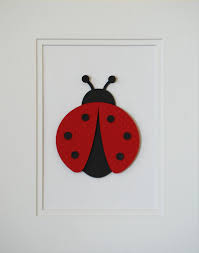 Ladybug Wall Decor Childrens Wall Decor Customized Matted Art Nursery Decor Cute Ladybug Ladybug Wall Decor Childrens Wall Decor Ladybug