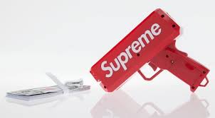 Includes custom supreme $1000 bills. Supreme X Cash Cannon Money Gun 2017 Artsy