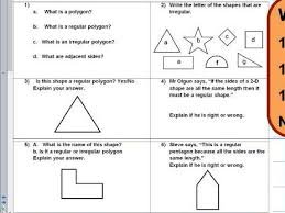 Regular And Irregular Polygons Reasoning Ks2 Year 5 6 Sats Style Worksheet Only Irregular Polygons Worksheets Polygon