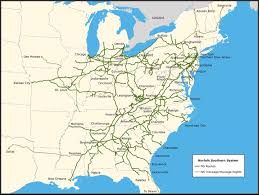 Norfolk Southern System Map Norfolk Southern Train Map Train Tracks