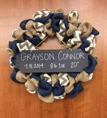 It 39 S A Boy Announcement Wreath Hospital Announcement Burlap Hospital Announcement Chevron Baby Announcemen Baby Boy Wreath Baby Wreath Baby Door Hangers