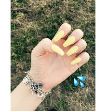 12 cute pastel yellow nail polish colors that are perfect for spring. Yellow Nails Coffin Shape Yellow Nails Broken Nails Spring Break Nails