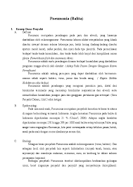 Pneumonia adalah peradangan pada satu atau kedua paru. Pneumonia Balita Manik Rapitri Academia Edu