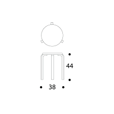 Artek's stool 60 makes a sleek, understated addition to your interior, whether it's used as a compact seating solution or a decorative end table. Buy Artek 60 Stool 3 Legs White Or Black Lacquered By Alvar Aalto 1933 The Biggest Stock In Europe Of Design Furniture
