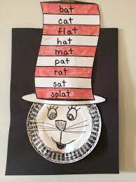 Cat In The Hat Rhyming Words Dr Seuss First Grade Crafts Rhyming Craft Cat In The Hat Crafts