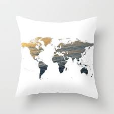The perfect design solution for schools, offices, conference halls, showrooms, and home. Sea Texture World Map Pillow World Map Home Decor Interior Design Accent Piece World Map Dorm Office Pillow Brown Black White