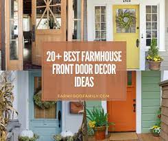 See more ideas about doors, unique front doors, front door. 20 Beautiful Farmhouse Front Door Decor Ideas Designs For 2021