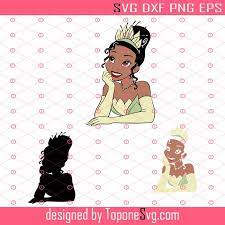Princess Tiana Svg Princess And The Frog Svg Princess Svg Princess And The Frog Svg Disney Princess Svg Dxf Png Cricut Silhouette Toponesvg