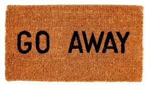 Go Away Doormat