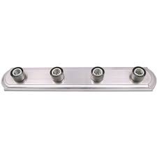 Bathroom vanity lights can be the focal point of your space, providing a well lit area for you to get ready and prepare for your day. Monument Part 558739 Monument 4 Lights Brushed Nickel Bath Light Vanity Lighting Home Depot Pro