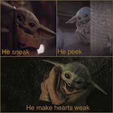 Baby Yoda On Instagram Babyyodda Yoda Funny Star Wars Memes Star Wars Baby