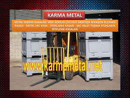 Metal Tasima Kasalar Katlanabilir Istiflenebilir Metal Sac Kasa Celik Tasima Kasalari Stoklama Kasasi Depolama Sandik Metal