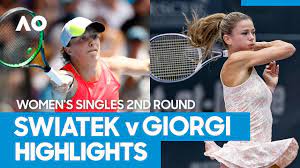 Gdzie i kiedy oglądać mecz ii rundy australian open? Iga Swiatek Vs Camila Giorgi Match Highlights 2r Australian Open 2021 Youtube