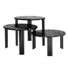 Kartell blast square coffee table in chrome with bronze top by philippe starck. T Table Low Tables Complements Kartell Masonionline