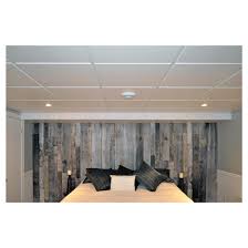 Nous sommes spécialisés dans la vente, l'installation et la distribution de plafond tendu, plafond suspendu ( plafond tendu miroir ). Murdesign Tuile A Plafond Urbano 24 X 24 Blanc Panq22ur Reno Depot