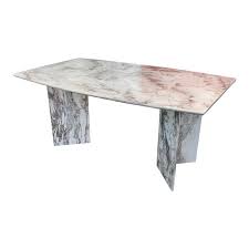 1980s Postmodern Brown Black And Cream Marble Table On Triangular Bases In 2020 Marble Table Marble Tables Living Room Dining Table Marble