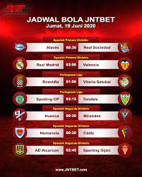 Jadwal Pertandingan Jumat 19 Juni 2020 Montpellier Real Madrid Lille