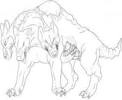 How To Draw Cerberus Guardian Of The Underworld Step 6 Art Drawings Line Art