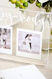 Wedding day and banquet photography of sean and jamie. Kara S Party Ideas Modern Acrylic Wedding Photo Centerpiece Or Table Number Ideas Kara S Party Ideas