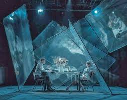 Interesting Way To Create Multiple Dimensional Planes And Surfaces To Diffuse Light Set Design Theatre Stage Set Design Scene Design