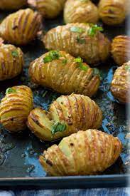Mini Parmesan And Garlic Hasselback Potatoes Recipe Hasselback Potatoes Cooking Recipes Potato Recipes