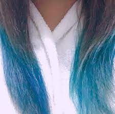 今までで1番青っぽくなった 青 染めた マニパニ 青色に染めるの難しい 水色に染めたい グラデーションカラーしたい 水色から緑色にしたい 水色 グラデーション カラー カラー