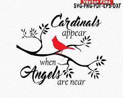 Cardinals appear when angels are near quote svg dxf eps. Cardinals Appear When Angels Are Near Svg Etsy Christmas Gifts To Make Cardinal Print Svg