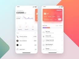Monzo Mobile Bank App Concept Banking App Credit Card App Finance App