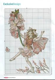 Model stitched over one thread on 25 ct. 8 Cross Stitch Crazy 166 2012 Free Est Of Tymannost Fantasy Cross Stitch Cross Stitch Fairy Cross Stitch Flowers