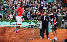 Felicidades a novak por otro gran torneo. Rafael Nadal V Novak Djokovic Coin Toss For The Men S Final Of Roland Garros 2012 Roland Garros Rafael Nadal Novak Djokovic