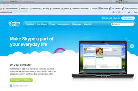 Downloading skype · with your internet browser open, enter www.skype.com in the address line to open the home page of the skype web site. 6 Skype Download Page Www Skype Com Download Scientific Diagram