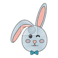Maybe you would like to learn more about one of these? Cute Bunny Face Cartoon Funny Animal Vector Illustration Canvas Prints For The Wall Canvas Prints Wink Hare Rabbit Myloview Com
