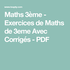 Un problème sur un devoir de maths ? Maths 3eme Exercices De Maths De 3eme Avec Corriges Pdf Exercice Math 3eme Maths 3eme Exercice