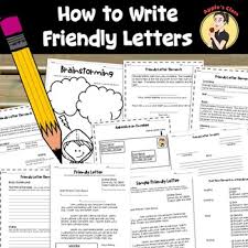 Students write a friendly letter to 5th graders welcoming incoming students. Friendly Letter Template Worksheets Teaching Resources Tpt