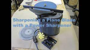 Power Sharpening A Plane Blade Youtube