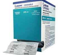 clavamox 375mg chew tablet, foil wrapped, 14 tablet dose pack