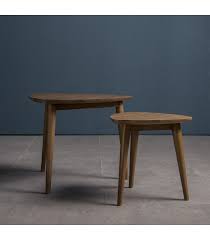 Gold, nesting tables coffee, console, sofa & end tables : Vintage Nested Coffee Table Mountain Teak