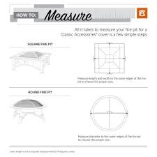 3 in 1 fire pit bbq grill shelf brazier square table stove patio heater 81x81x47cm w/ protective cover. Classic Accessories Veranda 30 In Round Full Coverage Fire Pit Cover 55 488 011501 00 The Home Depot