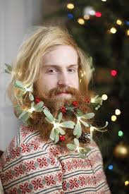 Hipsters Are Now Decorating Their Beards For Christmas Beard Decorations Hipster Christmas Flower Beard