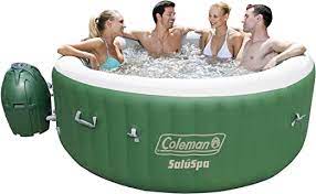 Now that you know some facts about hot tub shocking, the next thing to do is to learn how to shock your hot if you experience these two symptoms, then it means the spa water is most likely contaminated or dirty already. Amazon Com Coleman 90363e Saluspa Inflatable Hot Tub Spa Pack Of 1 Green White Garden Outdoor