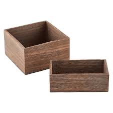 Feathergrain Wooden Containers Wooden Containers Container Store Container