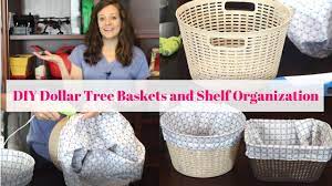 Diy Dollar Tree Baskets Dollar Tree Shelf Organization Youtube Dollar Tree Baskets Dollar Tree Diy Shelf Organization Diy