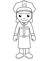 Free Printable Police Women Coloring Pages Police Crafts People Coloring Pages Coloring Pages