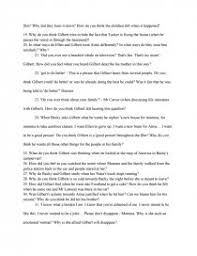What S Eating Gilbert Grape Film Analysis Questions Essay What's eating gilbert grape questions and answers.