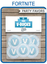 Our vbucks generator 2020 it helps to get any desired weapon and skins for free. Instantly Download These Fortnite V Bucks Printable Party Favors Templates These Templates Make S Favor Bag Toppers Diy Birthday Party Favors Party Favor Bags