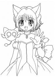 Princess unicorn coloring book cute anime manga girl. Anime Girl Anime Girl As Neko Coloring Page Little Kid Coloring Home