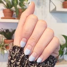 The Must Have Of The Season Is This Half Dip Mani Love It So Much Oliveyourmani Lexylebsack Minimalist Nails Nail Color Trends Minimalist Nail Art