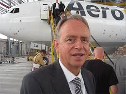 August Wilhelm Henningsen, Chairman of Lufthansa Technik, looked up at the B777F noting that Technik had been caring for various derivatives of the aircraft ... - Henningsen